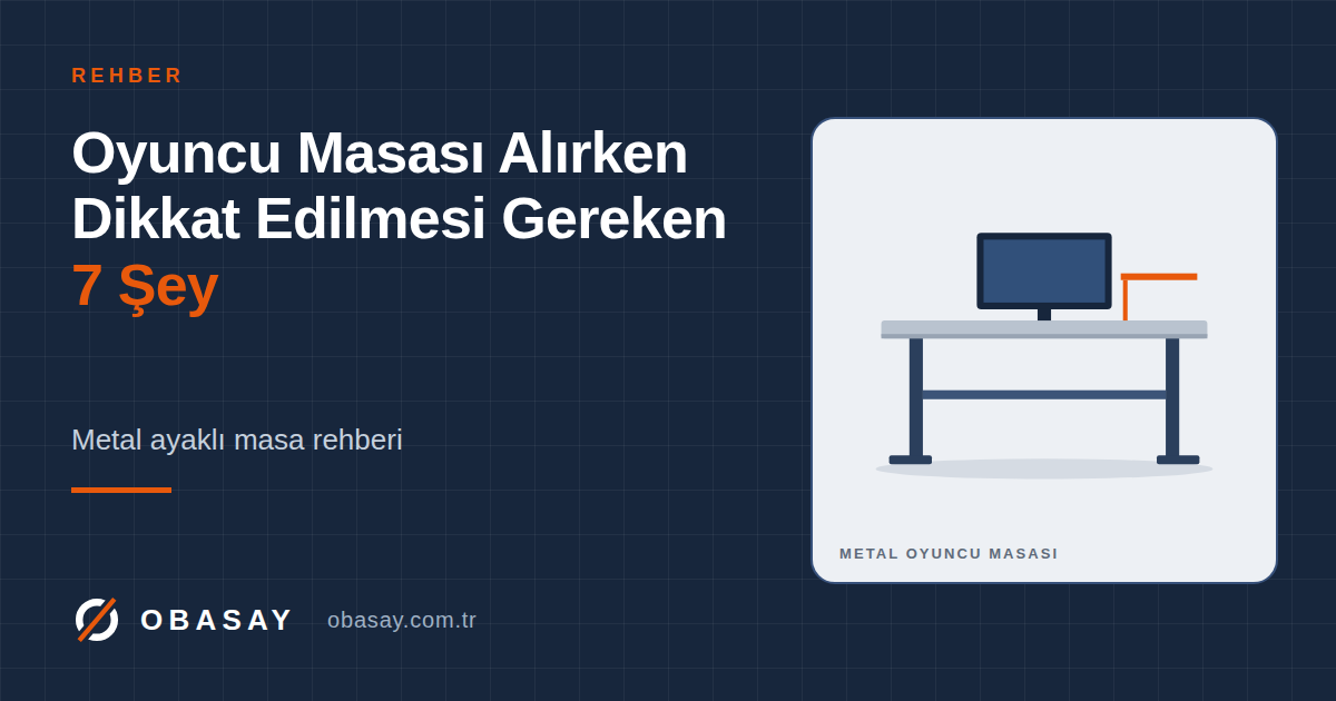 Oyuncu Masa Alırken Dikkat Edilmesi Gereken Şeyler